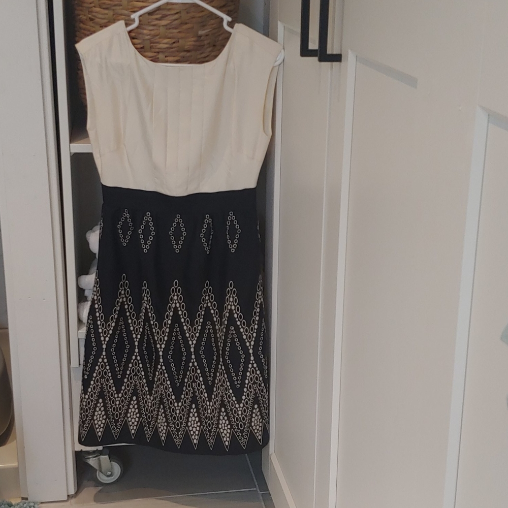 Tibi black and white dress